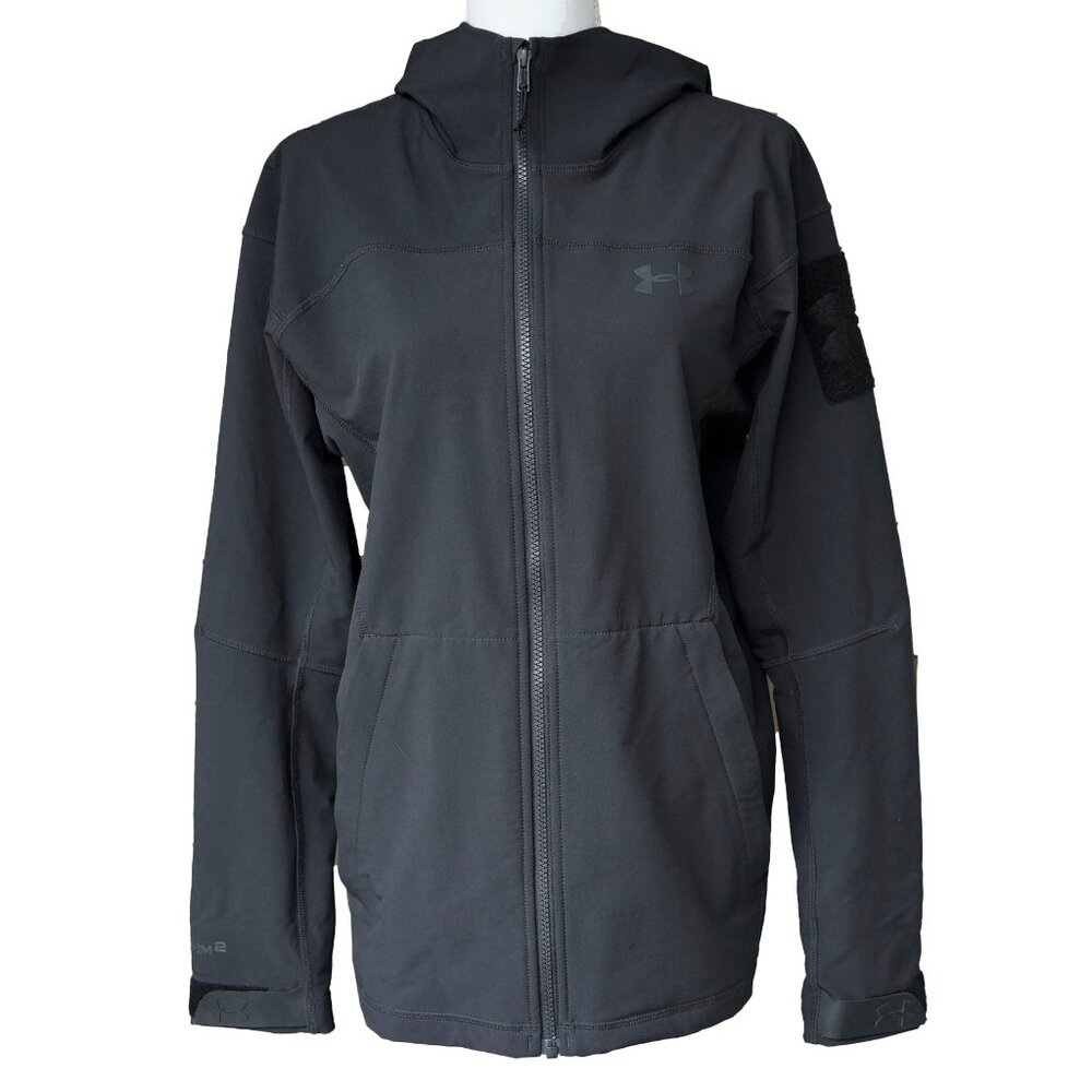 Under Armour Jacket Men's Storm 2 Black Tactical Soft Shell Windbreaker Coat